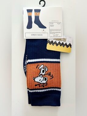 Peanuts crew socks, Snoopy Golf Crew Socks NWT